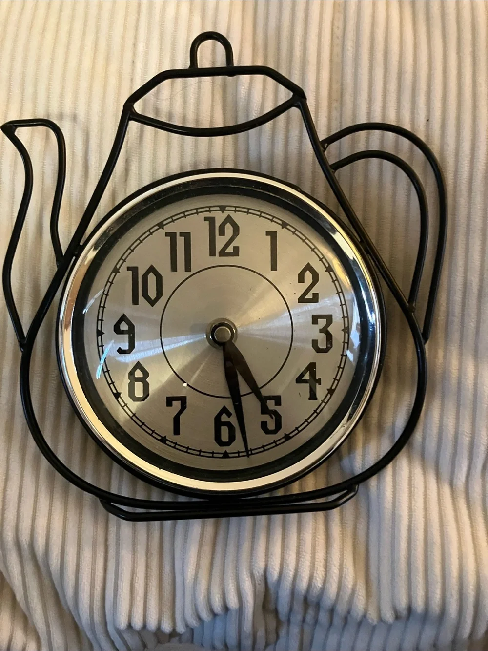 Black Teapot Wall Clock - Decorative Home Wall Decor